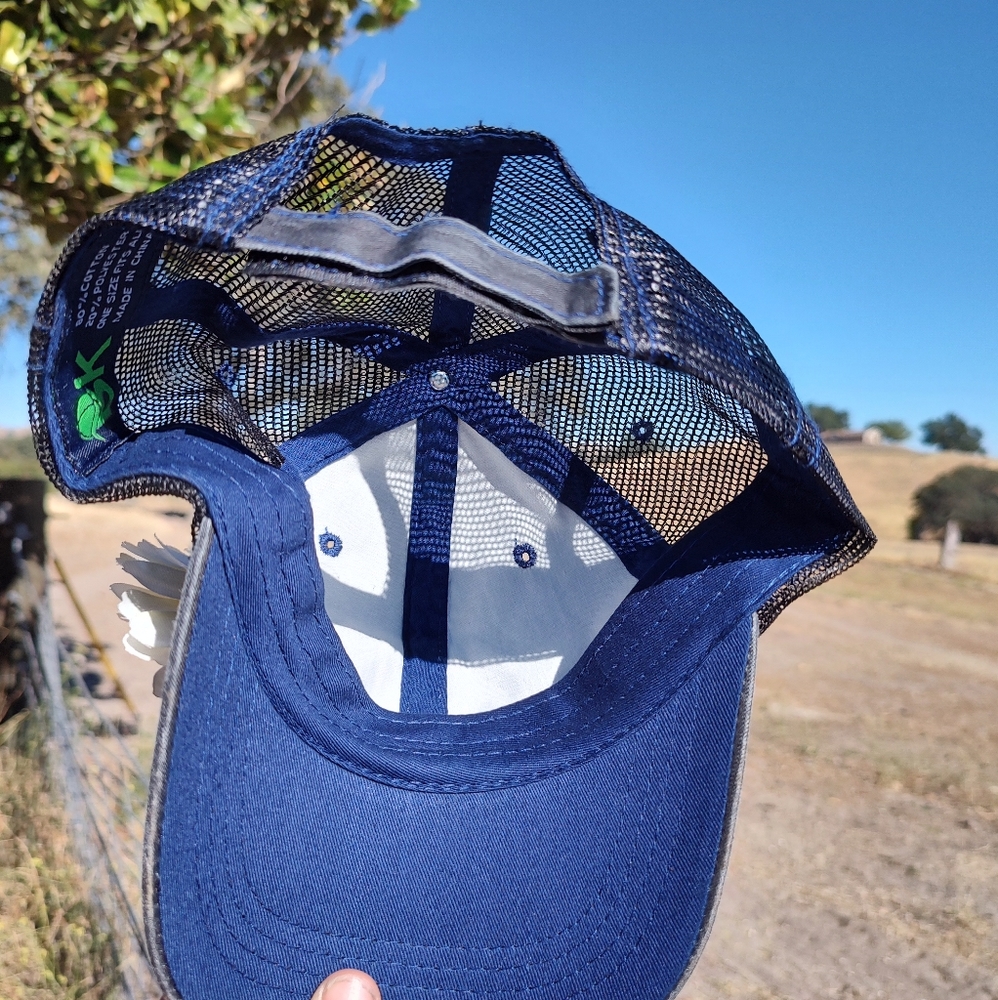 Distressed Western Bull Rider Adjustable Hat - Picture 4 of 4
